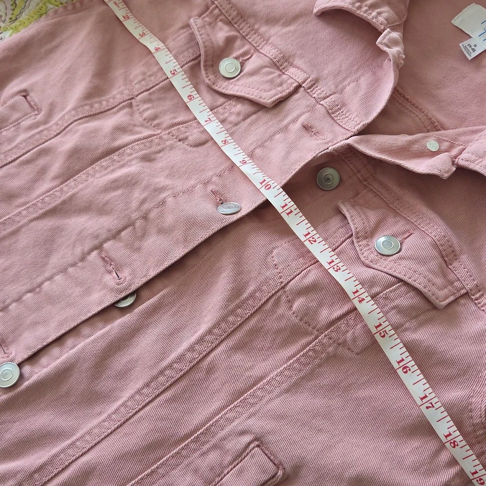 Pink Denim Jacket TIME and TRUE S - Picture 10 of 11